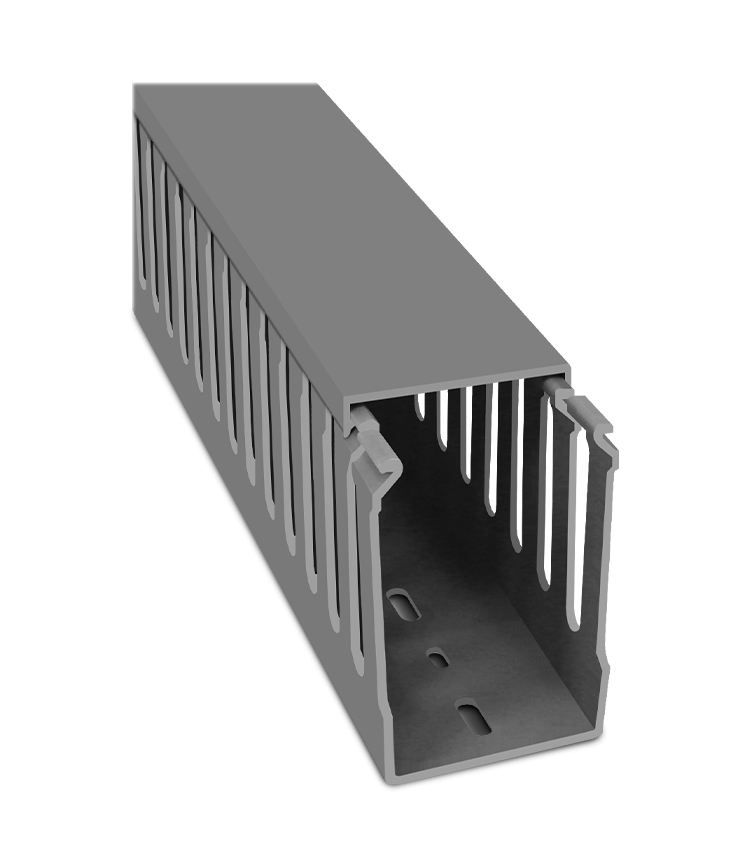 Canaleta Cinza Total Aberta 50 x 80 x 2000mm (L x A x C)  